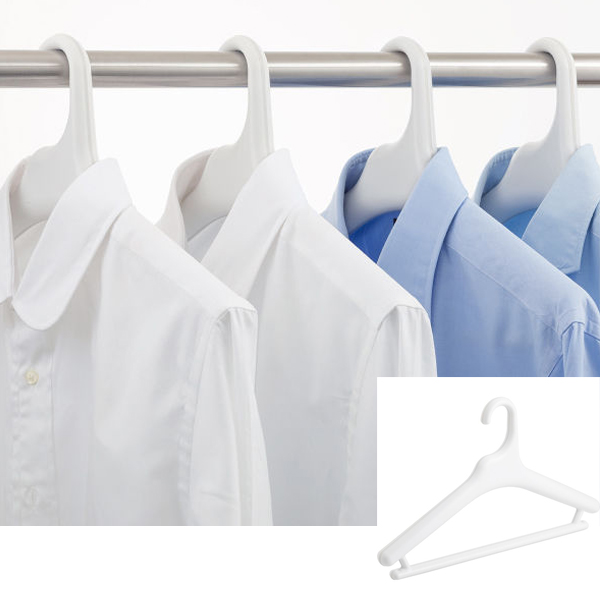 Like-it 滑らないハンガー3本組 ホワイト