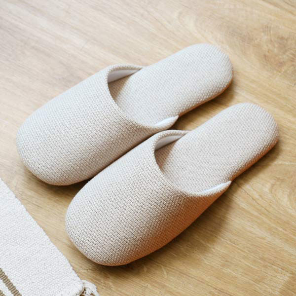 スリッパ 足に優しくフィットする ソフトタイプ Mサイズ ベージュ