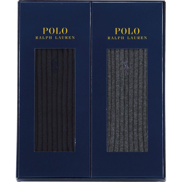 ポロ・ラルフローレン　紳士ビジネスソックス２足セット