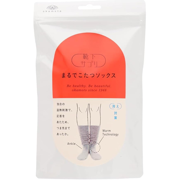 靴下サプリ まるでこたつソックス レディース　Mグレー