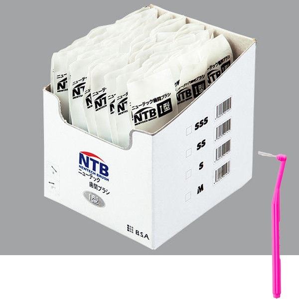 ニューテック歯間ブラシL型 SSS（0.7mm）　1箱（50本入）